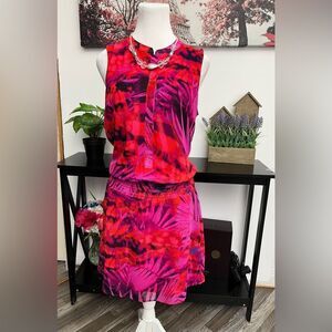 a.n.a A new approach  Dress Size M  Lined Buttons Elastic Waist Sleeveless